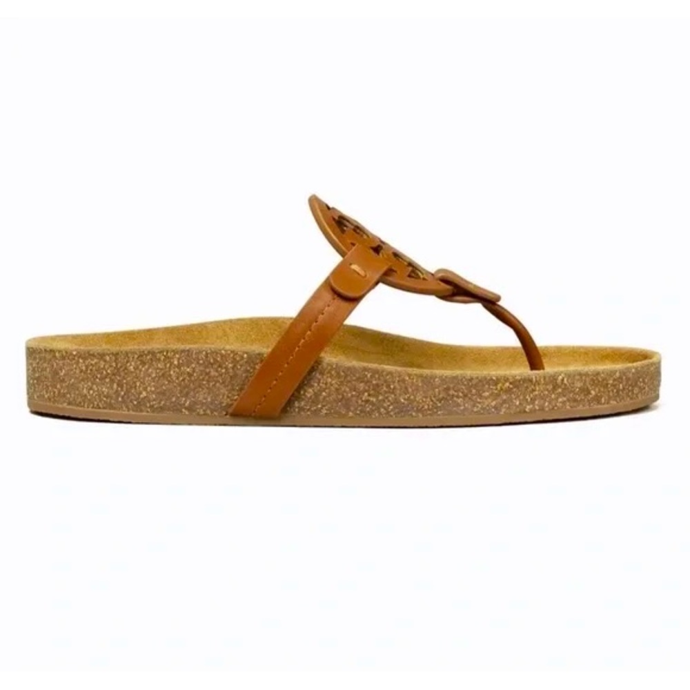 TORY BURCH Miller Cloud Calf Leather/Cork New in original box Size 8 Womens